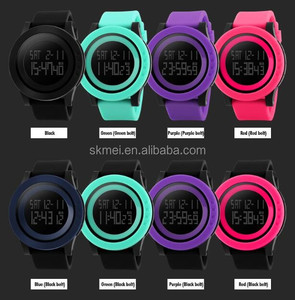 Azul del reloj skmei reloj de silicona 50m resistente al agua dial grande de los hombres del reloj del deporte de compras en línea de alibaba al por mayor mermelada tangan - Product Image 5