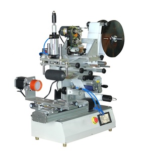 MT-60 полуавтоматическая пневматическая плоская Этикетировочная машина для картонных коробок, стеклянные металлические банки, квадратные бутылки, бумага для печати на дате, деревянный мотор - Product Image 2