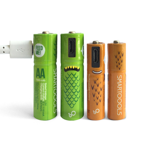 Baterías recargables <span class=keywords><strong>AA</strong></span> AAA con puerto Micro USB, 1,2 V, 1,5 V, paquete de 2/4/<span class=keywords><strong>6</strong></span>/10, batería Ni-Mh, logotipo personalizado, barato
