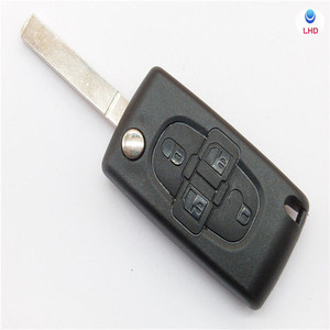 Mando a distancia para coche, funda abatible para <span class=keywords><strong>llave</strong></span>, para <span class=keywords><strong>Peugeot</strong></span> 207, 307, 308, <span class=keywords><strong>407</strong></span>, Citroen C2, C3, C4, C5, CE0523, CE0536, HU83, VA2, color negro, Paypal perfecto - Product Image 2