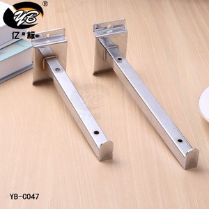 Slatwall gỗ hoặc kính tấm ván Ống khung kim loại vuông móc tường - Product Image 2