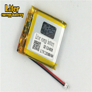 Plug 1.5-2 P 3.7 V 524038 1200 mah lipo battery Rechargeable solar li ion polymer lithium battery with PCM - Product Image 1