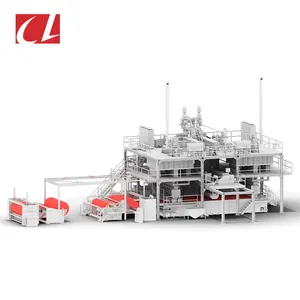 Máquina de fabricación de tela no tejida compuesta soplada, línea de producción para productos médicos, CL-SMS PP Spunbond