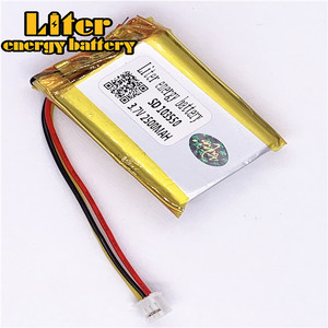 Socket 2.0-3 P 3.7 V 103550 2500 mah ultra slim personalized Rechargeable li-ion batteries lipo battery with wire - Product Image 2