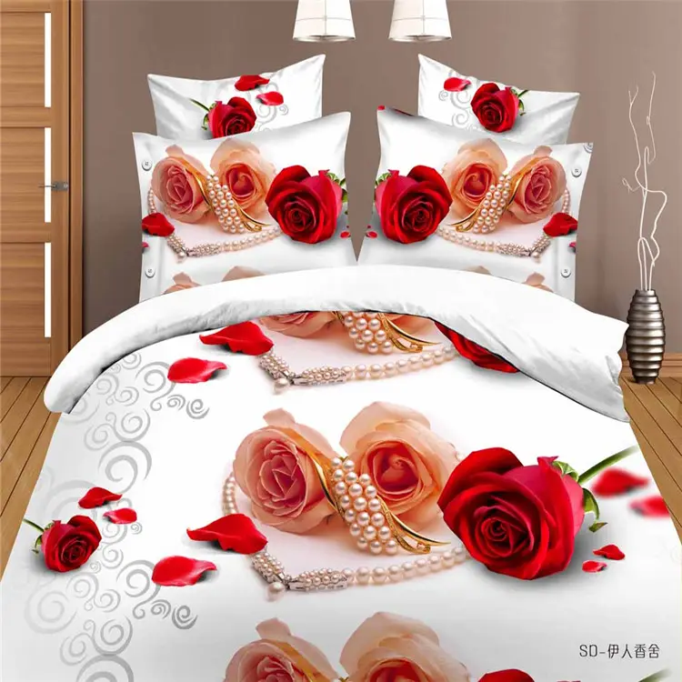Bán Buôn New 3d Khăn Trải Giường/3d In Cotton Bed Linen/Thương Hiệu 3d Bedding Set