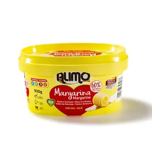 Recipiente de plástico para margarina, recipiente para espalhar manteiga de iml de 15oz 500ml