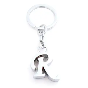 Custom zinklegering metalen alfabet letters "R" sleutelhanger