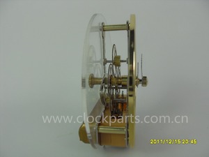 Orologio scheletro inserto trasparente testa dell'orologio con supporto in silicone in metallo con movimento di ora prospettica cava - Product Image 3