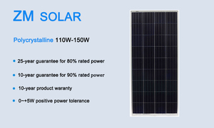 Zm 130W Zonnepaneelmodule 36-Cell Poly-Zonnemodule Met Perc & Halfceltechnologie Voor Voedingssystemen - Product Image 5
