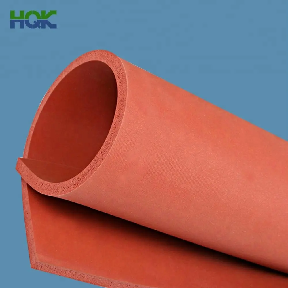 High quality heat resistant red silicone rubber foam sheets silicone sponge sheets