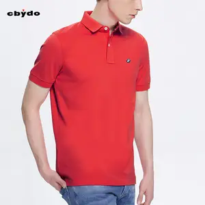 Polo de alta calidad para hombre, camisa 100% de algodón, color rojo, logotipo de diseño de marca personalizado, fabricante de China, nuevo diseño