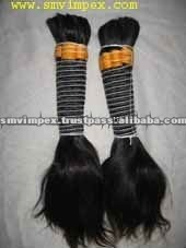 100% cheveux humains en vrac non traités. Cheveux humains indiens Remy en vrac. Cheveux bruts lisses, ondulés et bouclés - Product Image 2