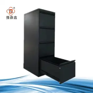 Luoyang supplier commercial furniture general use black color 4 drawer cabinet