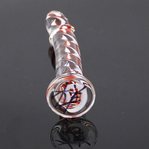 Produk Mainan Seks Dildo Bebas Genggam, Dildo dan Vibrator Mainan Seks Kaca Sumbat Kaca - Product Image 5
