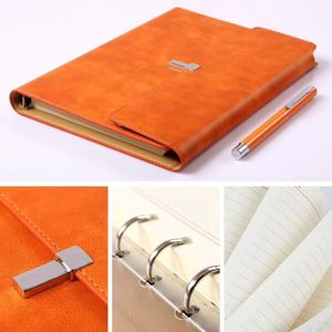 <span class=keywords><strong>Agenda</strong></span> de Negocios A5, Hojas Sueltas, 6 <span class=keywords><strong>Anillas</strong></span>, Diario de Cuero, Cuaderno para Promociones - Product Image 5