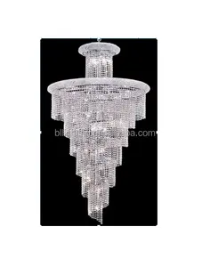 Kristallen Bruiloft Mooie Moderne Arabische Lantaarn Hanger Verlichting Kroonluchter Lamp Chromen Afwerking Kristallen Hangende Kroonluchters Groothandel
