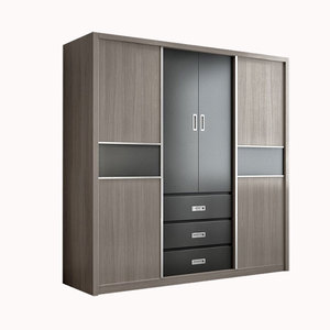 2018 Particle Board <strong>Cheap</strong> Clothes Clothes Cabinet <strong>Wardrobe</strong> for Home - Product Image 2