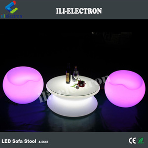 Fauteuil gonflable changeant de couleur, meubles de salon en plastique, canapé lumineux à <span class=keywords><strong>LED</strong></span> - Product Image 3