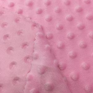 Chất Lượng Cao <span class=keywords><strong>100</strong></span>% <span class=keywords><strong>Polyester</strong></span> Dập Nổi Đan Mềm Minky Vải Dot Vải Sang Trọng Cho Chăn Em Bé - Product Image 6