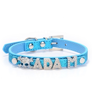 <span class=keywords><strong>Collar</strong></span> de piel sintética ostentoso para perro, accesorio para mascotas de 10MM, personalizado, de calidad personal, ostentoso, DIY, aplicación popular, venta al por mayor - Product Image 5