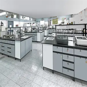 Meja Tahan Asam dan Alkali Terbuat dari Papan Fenolik Tahan Kimia Yang Dirancang untuk Sekolah dan Laboratorium