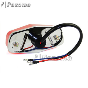 Vendita caldo Pazoma Universale Lucas Tipo Luce della Coda Del Motociclo Luce Freno Posteriore di Ricambio Red Lens Assembly - Product Image 4