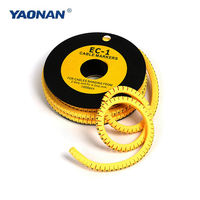 0.5mm2-6mm2 M0 M1 M2 M3 Arabic Numerals M Type Clip Network Ethernet Cable  Number Label Tube Cable Marker China Yellow Color M2 : : DIY &  Tools