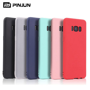 Custodia in tpu Ultra sottile color caramella opaca cover posteriore in silicone solido per <span class=keywords><strong>Samsung</strong></span> <span class=keywords><strong>Galaxy</strong></span> S8 S9 S10 S20 <span class=keywords><strong>S21</strong></span> S22 S23 Ultra <span class=keywords><strong>Plus</strong></span> - Product Image 1