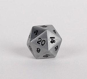 Manufacturer Polyhedral Metal Plating D20 <strong>Dice</strong> Custom <strong>20</strong> <strong>Sided</strong> Metal <strong>Dice</strong> for Board Game - Product Image 6