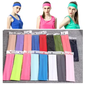 Popular high quality hair band women cotton sport girl yoga headband custom logo headband wholesale