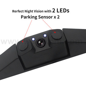3 trong 1 USA tấm giấy phép nhận dạng khung phía sau xem sao lưu máy ảnh cảm biến đậu xe với tầm nhìn ban đêm - Product Image 3