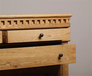Exporting European Living Room Cabinet French Style Solid Oak Wooden <strong>Storage</strong> <strong>Chest</strong> of 8 Drawers Tallboy - Product Image 4