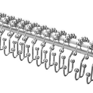 Anneau <span class=keywords><strong>Crochets</strong></span> de Rideau de Douche <span class=keywords><strong>pour</strong></span> Salle De Bain Douche Tringles à <span class=keywords><strong>Rideaux</strong></span> En Acier Inoxydable résistant à La Rouille En Métal Accessoires De Rideau - Product Image 6