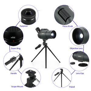 Cannocchiale Visionking 25-75x70 Impermeabile con Zoom <span class=keywords><strong>MAK</strong></span>, Prisma Bak4 e Rivestimento Multistrato per Birdwatching e Osservazione a Lunga Distanza, con Treppiede - Product Image 2