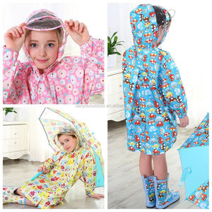 Impermeable Infantil Económico de China con Diseño de Animales de Dibujos Animados, Impermeable de Buena Calidad con Diseño de Búho, Poncho de Nailon para Niños - Product Image 4