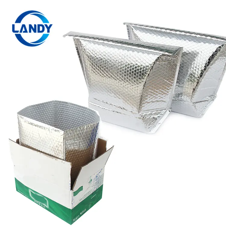 Shipping Cooler Mylar Single Thermal Liner Food Packing Insulated Foil Bubble Box Liners For Shipping