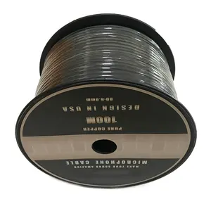 Câble grillagé en aluminium pour microphone professionnel, 100m, 2 cœurs, paire torsadée, blindé des câbles pour microphone xlr