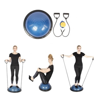 Diskon besar 46cm dapat disesuaikan Yoga setengah bola keseimbangan pabrik Cina layanan OEM dengan Logo & pilihan warna PVC + bahan ABS - Product Image 6