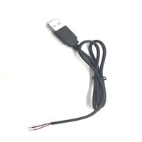 Kostenlose Probe Anpassbares USB 2.0 zu Pigtail Wire End Open mit verzinntem Datenkabel