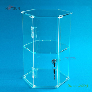 Nhiều Tầng Countertop Rõ Ràng Có Thể Khóa <span class=keywords><strong>Acrylic</strong></span> Hiển Thị Hộp Với Khóa Và Cửa - Product Image 4