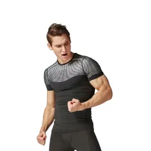 Ptsports 批发印刷凉爽干燥男士健身健身房 t恤主动慢跑衬衫