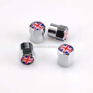 Tout nouveau 4 pièces solide <span class=keywords><strong>pneu</strong></span> voiture Logo roue Valve tiges bouchons noir Fine <span class=keywords><strong>pneu</strong></span> de voiture - Product Image 6