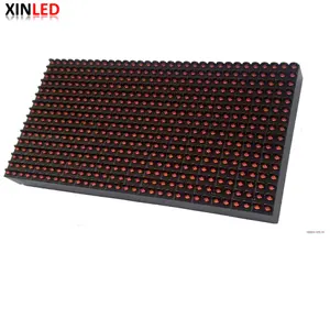 P10 Modul Led Tahan Air Luar Ruangan DIP SMD Warna Tunggal 320*160Mm dengan HUB12