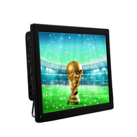 Mini TV de 9, 10, 12 y 14 Pulgadas, Televisor Portátil Recargable con Batería DVB-T, Radio FM, PVR, Entrada USB