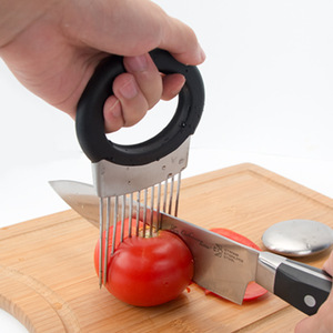 Supporto per Cipolle in Acciaio Inossidabile per Affettare Frutta e Verdura - Product Image 5