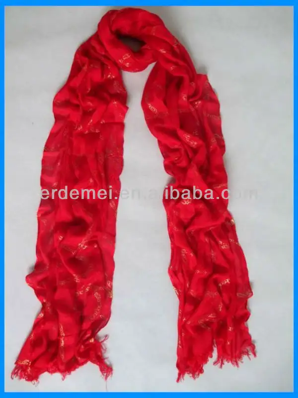 neon красный крест цвета печати шарф