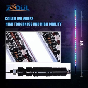 300 patrones transparente Flexible Tube Auto Conmutación de antena/persecución/Baile de color LED Atv antena látigo - Product Image 4