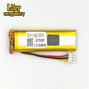 Connector 2,5-<span class=keywords><strong>3</strong></span> p <span class=keywords><strong>3</strong></span>,7 V 702890 2800 mAh factory high quality Lithium Polymer Li-ion battery liPo battery - Product Image 1