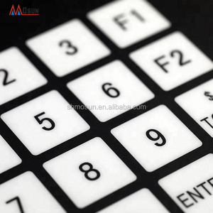 Customized Graphic Silver printing Good quality waterproofing Membrane <strong>Keyboard</strong> <strong>overlay</strong>