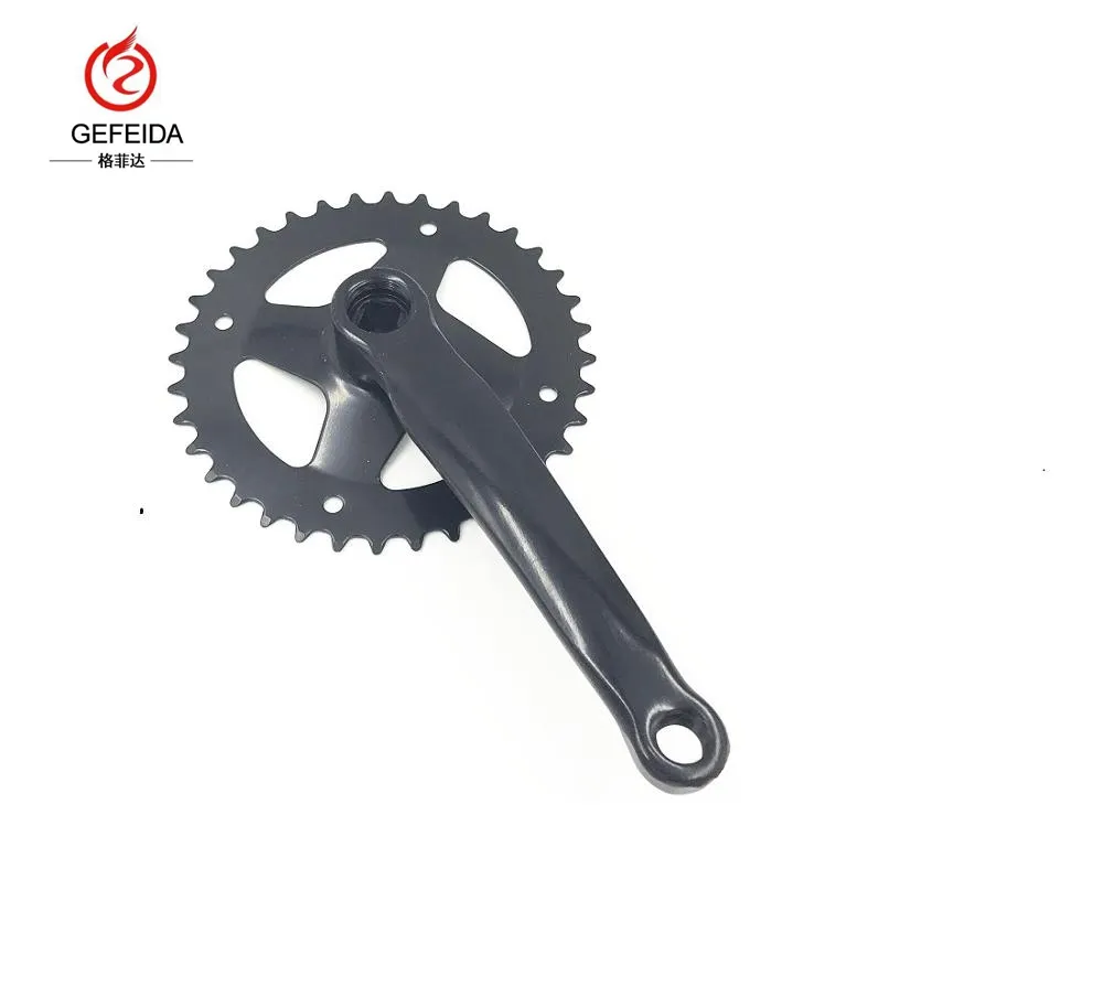 GFD Hot sale Black color bicycle chainwheel and crank 38T 170MM. City Bike Lady Bike sprocket.